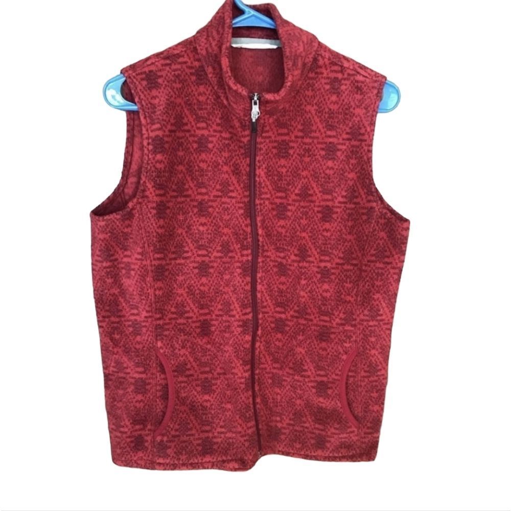 Woolrich Deep Ruby Fleece Vest